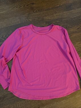 lululemon athletica Long Sleeve Crew Tee - Hot Pink